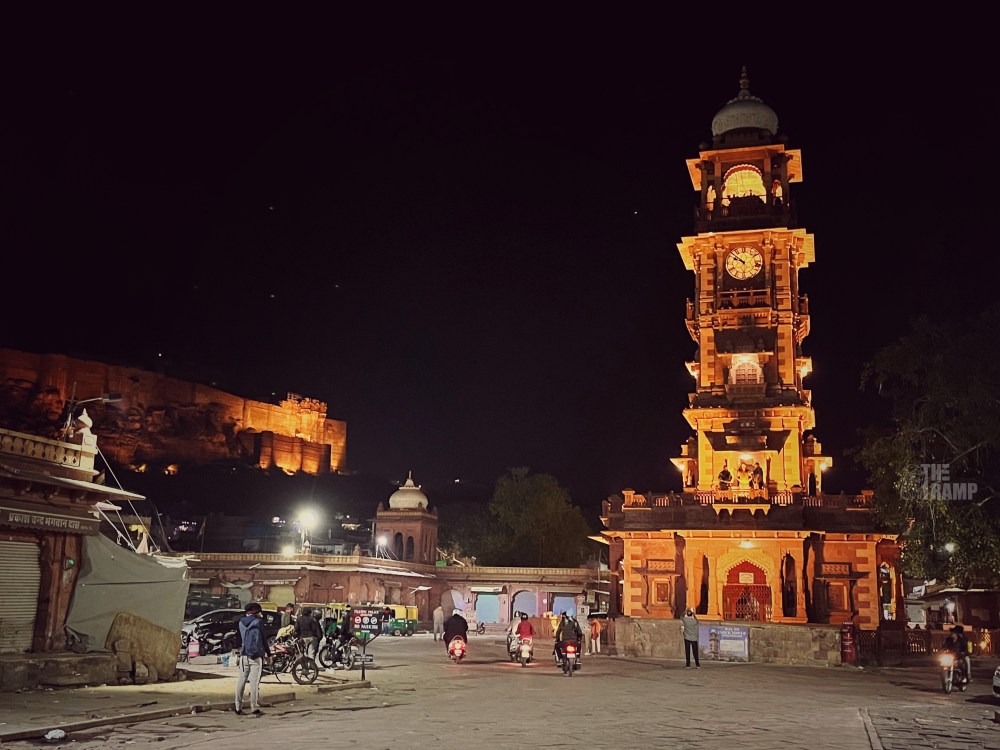 Night view of Ghanta Ghar