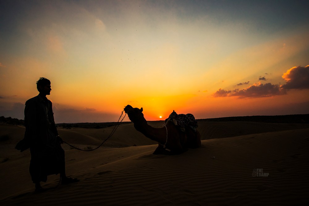 Sunset in the dessert